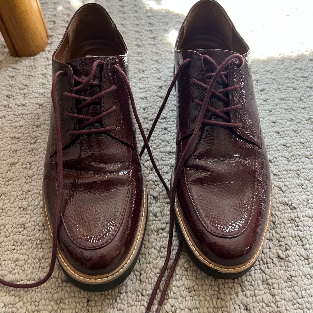 Patent Red Franco Sarto Loafers